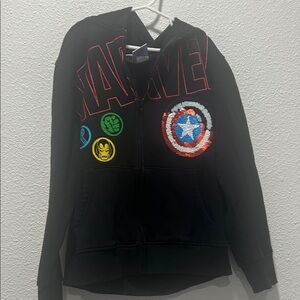 BOGO free-Marvel Black Kids Jacket with Heroic Emblems